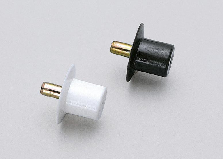 20 stuks hoogwaardige plankdragers, gemaakt van robuust polyamide, draagvermogen: 30 kg (67 lbs), oppervlak: wit, afwerking: rond, SS-324W. Plankbeugels voor planken, kastplanken, planken en nog veel meer, door Sugatsune / LAMP® (Japan) - Afbeelding 3