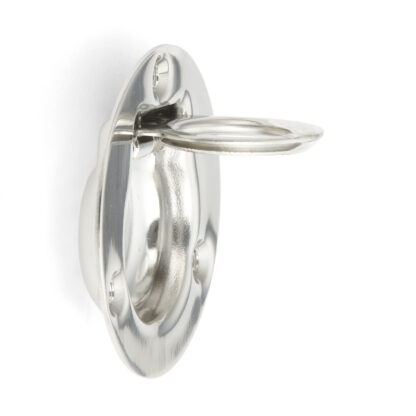 Ringvormige RVS inklapbare handgreep SUS304, 50 mm (1-31/32") 980640. Draaibare ringvormige RVS inklapbare handgreep van RVS V2A, hoogglans gepolijst, voor inspectieklep, inspectiedeur, vochtige omgeving, schip, caravan van Sugatsune / LAMP® (Japan) - Afbeelding 2