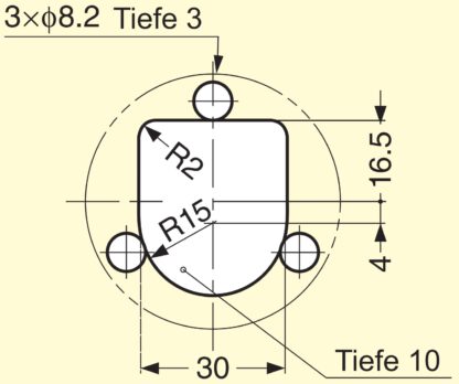 Ringvormige RVS inklapbare handgreep SUS304, 50 mm (1-31/32") 980640. Draaibare ringvormige RVS inklapbare handgreep van RVS V2A, hoogglans gepolijst, voor inspectieklep, inspectiedeur, vochtige omgeving, schip, caravan van Sugatsune / LAMP® (Japan) - Afbeelding 5