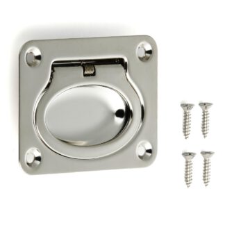 Ringförmiger Edelstahl-Klappgriff SUS304 von Sugatsune, 980643 (75 mm), glänzend poliert. Peoduktbild