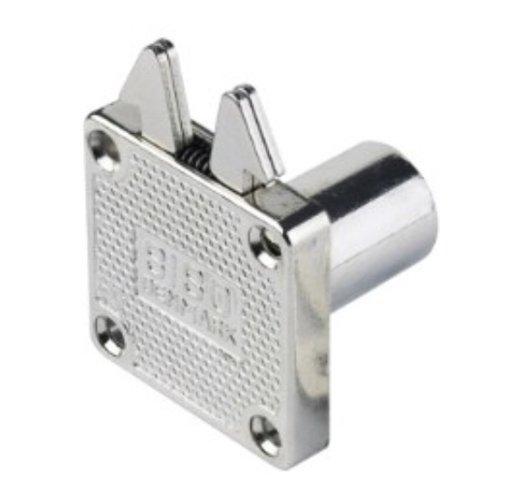 Hoogwaardig rolluikslot met inklapbare sleutels en sluitsysteem J11, oppervlak: vernikkeld, 14.01.459-1. - Afbeelding 3