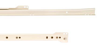 Roldrukgeleiders, gedeeltelijk uittrekbaar, wit gelakt, RAL 9001, 250 mm (9-27/32"), 4388412. Rolschuifgeleiders van staal met gedeeltelijke verlenging, voor houten lade, dienbladtrekker, houten lade, keukenmeubilair, kantoormeubilair, huismeubilair, door EMUCA - Afbeelding 3