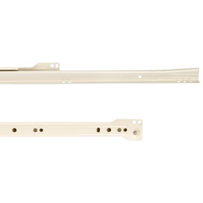 Rolstuwgeleiders, gedeeltelijke verlenging, wit gelakt, RAL 9001, 500 mm (19,7"). Stalen geleiderails met gedeeltelijke uitbouw, voor houten lade, lade, houten lade, keukenmeubilair, kantoormeubilair, woningmeubilair, door EMUCA - Afbeelding 3