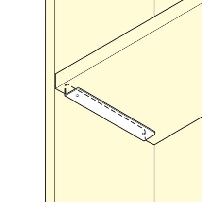 2 stuks hoogwaardige roestvrijstalen plankdragers, gemaakt van massief roestvrij staal, draagvermogen: 130 kg (287 lbs), 100 mm (4"), SSA-100H. Plankdrager voor badkamer, hotel, sauna, buiten en nog veel meer, van Sugatsune / LAMP® (Japan) - Afbeelding 4