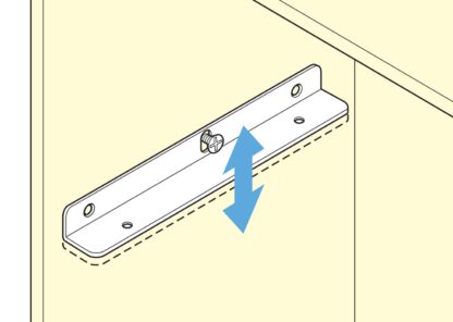 2 stuks hoogwaardige roestvrijstalen plankdragers, gemaakt van massief roestvrij staal, draagvermogen: 130 kg (287 lbs), 100 mm (4"), SSA-100H. Plankdrager voor badkamer, hotel, sauna, buiten en nog veel meer, van Sugatsune / LAMP® (Japan) - Afbeelding 3