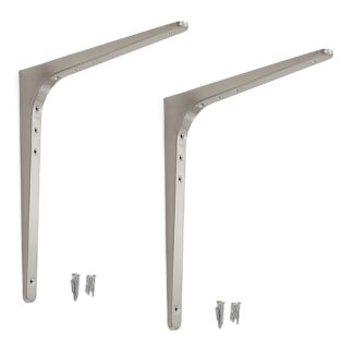 2 stuks hoogwaardige heavy-duty roestvrijstalen montagebeugel, gemaakt van massief roestvrij staal, draagvermogen: 165 kg (364 lbs), 480 mm (18,9"), BT-480. Heavy-duty rekbeugels voor buitengebruik, zwembad en nog veel meer, van Sugatsune / LAMP® (Japan)