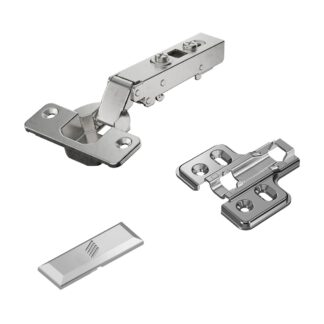 Roestvrijstalen potscharnier, ondersteuning: volledig ondersteund, 9289590, door Hettich, ontwerp: montageplaat met 2 mm afstand. Productfoto