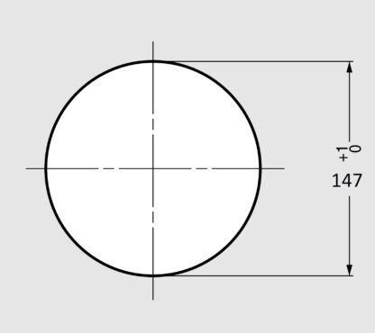 Hoogwaardige ronde vuilnisgooi, gemaakt van roestvrij staal, oppervlak: glanzend gepolijst, 170 mm (6,7"), AN-DH015-MR. RVS afvalafval, voor systeemcatering, winkelinrichting, schoonheidssalon en nog veel meer, door Sugatsune / LAMP® (Japan) - Afbeelding 3