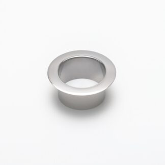 Hoogwaardige ronde vuilnisworp, gemaakt van roestvrij staal, oppervlak: glanzend gepolijst, 82 mm (3,3"), AN-DH005-MR. RVS afvalgooi, voor systeemcatering, winkelinrichting, schoonheidssalon, dokterspraktijk en nog veel meer, van Sugatsune / LAMP® (Japan)