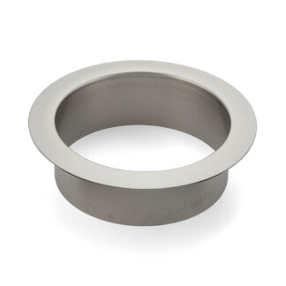 Hoogwaardige ronde afvoergooi, gemaakt van roestvrij staal, oppervlak: mat gesatineerd, 136 mm (5,4"), AN-DH011-HL. RVS afvalafval, voor systeemcatering, winkelinrichting, schoonheidssalon en nog veel meer, door Sugatsune / LAMP® (Japan)