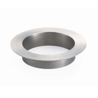 Hoogwaardig rond strooisel, gemaakt van roestvrij staal, oppervlak: mat gesatineerd, 82 mm (3,3"), afwerking: vlak, AN-LH005-HL. Roestvrijstalen afvaldoorvoer, voor systeemcatering, winkelinrichting, catering en nog veel meer, van Sugatsune / LAMP® (Japan