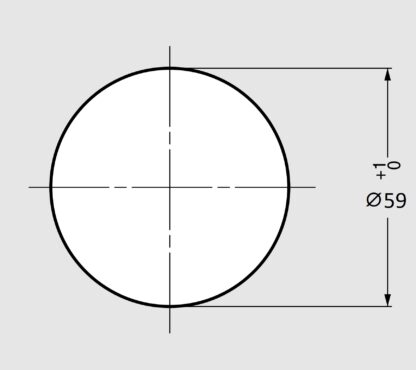 Hoogwaardige ronde vuilnisworp, gemaakt van roestvrij staal, oppervlak: verguld 24K, 82 mm (3,3"), AN-DH005-GP. RVS afvalgooi, voor systeemcatering, winkelinrichting, schoonheidssalon, dokterspraktijk en nog veel meer, van Sugatsune / LAMP® (Japan) - Afbeelding 5