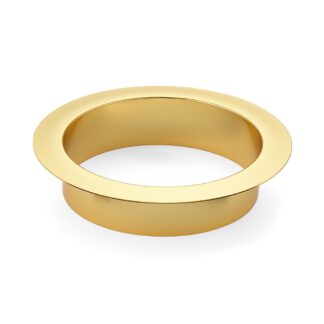 Hoogwaardige ronde vuilnisgooi, gemaakt van roestvrij staal, oppervlak: verguld 24K, 136 mm (5,4"), afwerking: vlak, AN-LH011-GP. Roestvrijstalen afvaldoorvoer, voor systeemcatering, winkelinrichting, catering en nog veel meer, van Sugatsune / LAMP® (Japa