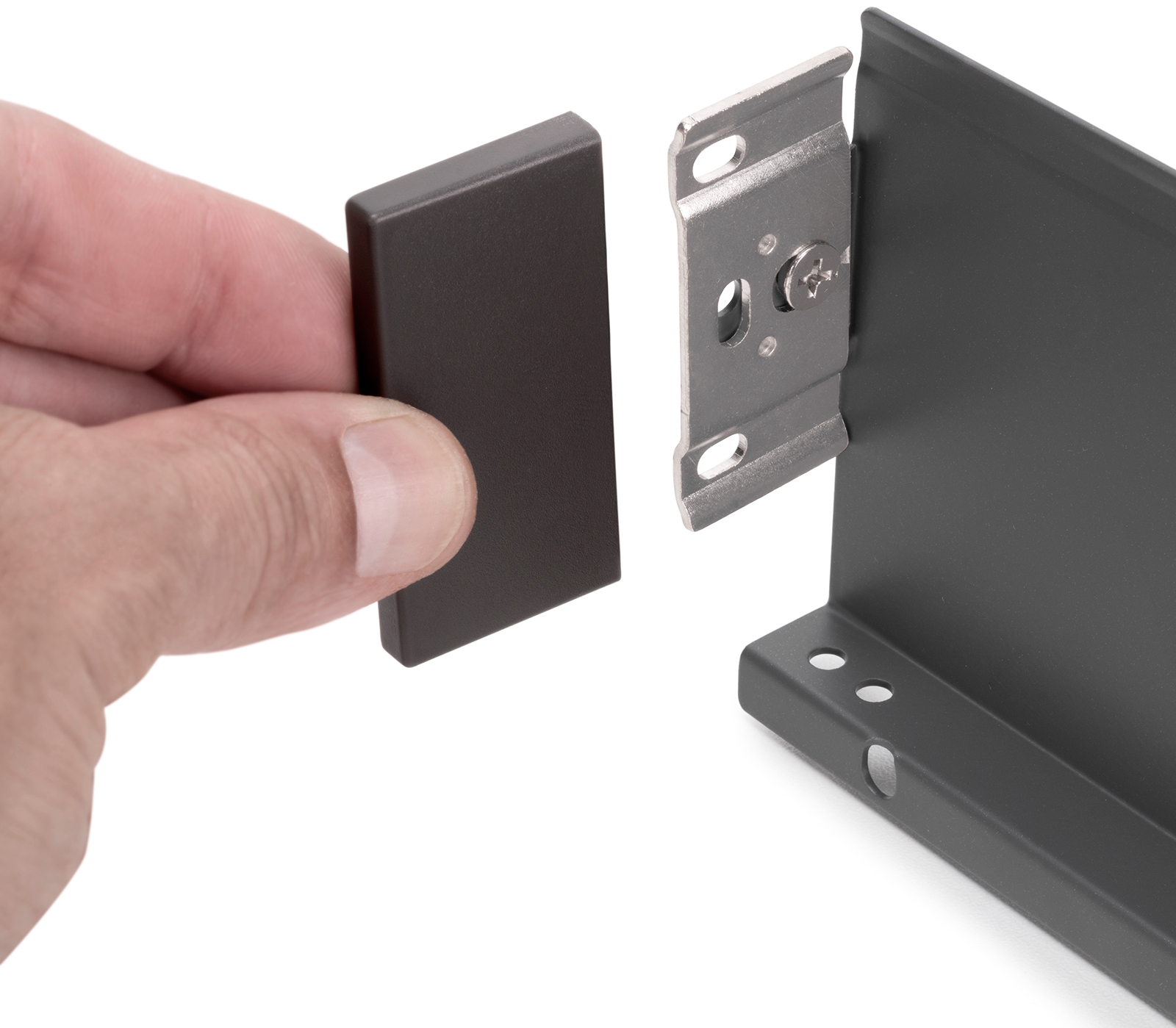 Ladeset, met extra dunne frames, hoogte: 88 mm (3-15/32"), oppervlak: antracietgrijs, 290 mm (11-27/64"), versie: gedeeltelijk uitschuifbaar met openduw, 3275035 ladeset voor keukenmeubels en nog veel meer, van EMUCA - Afbeelding 7