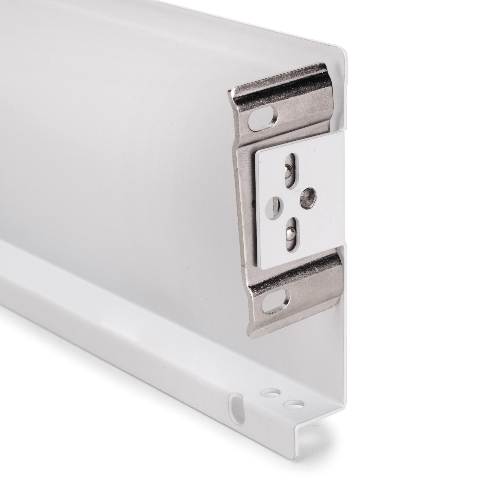 Ladeset, met extra dunne frames, hoogte: 88 mm (3-15/32"), oppervlak: wit, 440 mm (17-21/64"), versie: gedeeltelijke verlenging met openduw, 3275312. ladeset voor keukenmeubels en nog veel meer, door EMUCA - Afbeelding 2