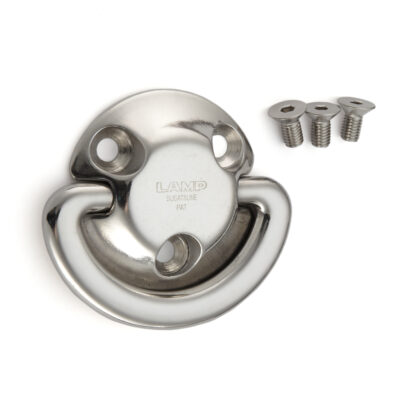 Heavy duty opvouwbaar dekoog van SUS316 roestvrij staal, 94 mm (3,8"), EY-R80. V4A geruisloze opvouwbare padeye voor scheepsbouw, jachten, lussenstops, buiten, vochtige omgeving, ruwe omgeving en nog veel meer, door Sugatsune / LAMP® (Japan)