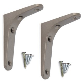 2 stuks hoogwaardige heavy-duty montagebeugel, draagvermogen: 30 kg (67 lbs), oppervlak: omber, 86 mm (3,4"), BTK-85UM. Heavy-duty rekbeugels voor planken, scheidingswanden, planken, planken, hoekverbindingen en nog veel meer, van Sugatsune / LAMP® (Japan