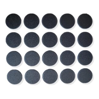 20 stuks zelfklevend boorgatdeksel van kunststof, oppervlak: antracietgrijs, 13 mm (0,6") 5128923. Kunststof schroefgatafdekking voor meubels, kast, tafel, bed, keukenkasten en nog veel meer, van EMUCA