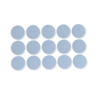 15 stuks zelfklevend boorgatdeksel van kunststof, oppervlak: grijs, 20 mm (0,8") 5136021. Kunststof schroefgatafdekking voor meubels, kast, tafel, bed, keukenkasten en nog veel meer, van EMUCA