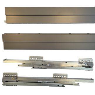 Ladeset Nova Pro SCALA. Kleur: STEEN. Volledig uitgetrokken gedempt, gesynchroniseerd, 40 kg, hoogte 90 mm