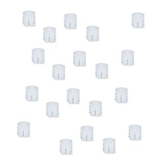 20-delige hoogwaardige spreidhuls met binnendraad M6, gemaakt van nylon (PA), 10 mm (25/64"), 9007920. Praktisch expansieschroefdraadinzetstuk voor houten onderdelen, meubelaansluitingen, elektronicabehuizingen en nog veel meer, van EMUCA