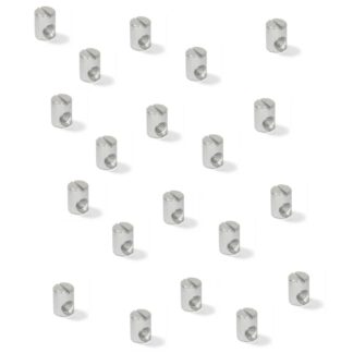 20 stuks stevige kruisplug met M6-schroefdraad, gemaakt van staal, 14 mm (35/64"), 6170105. Praktische kruisdraadmoer voor meubelmontage, plankenbouw, bedaansluiting, kastenbouw en nog veel meer, van EMUCA