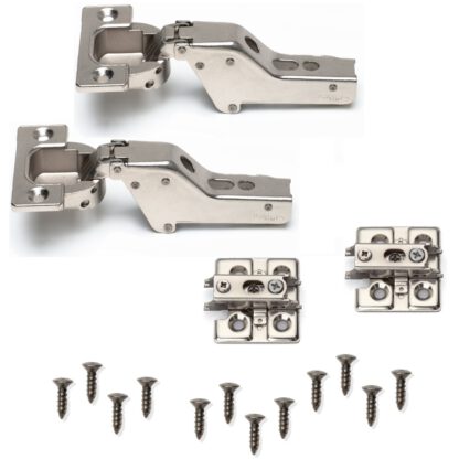 2 stuks heavy duty meubelscharnieren J95 voor extra zware deuren tot 25 kg! Incl. Montageplaten. Heavy duty cup scharnier, meubelscharnier met cupmaat 40 mm van LAMP® / Japan (inzet)