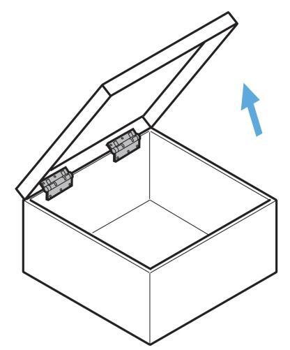 2 hoogwaardige roestvrijstalen scharnieren voor snelle montage en demontage zonder gereedschap. Roestvaststalen snelsluitscharnieren HG-OT van Sugatsune / LAMP® (Japan) - Afbeelding 5