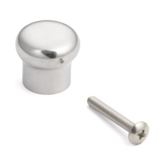 Superleichter Edelstahl-Möbelknopf SUS304 von Sugatsune, RSS-25M (22 mm), glänzend poliert. Produktbild