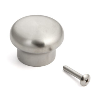 Superleichter Edelstahl-Möbelknopf SUS304 von Sugatsune, RSS-50S (34 mm), satiniert matt. Produktbild