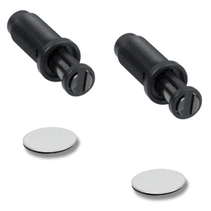 2 stuks UMAXO® Push-to-open Magnetic Snaps met zelfklevende tegenhanger, 22.01.095. Magnetische aanraakvergrendeling voor boren, magnetische sluiting voor meubels, keukenkast, woonkamerkast, blikken kast en nog veel meer, door SISO Denemarken