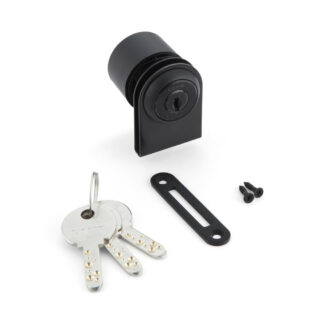 Hendelslot, voor glazen deuren, Million Lock-serie, gelijk gesleuteld 1310GL-BL-D, door Sugatsune / LAMP (Japan)