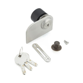 Hendelslot, voor glazen deuren, Million Lock-serie, gelijk met sleutel 1310GLW-SN-D, door Sugatsune / LAMP (Japan)