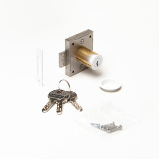 Kastslot, gelijk met sleutel, wit 7810-30WT-D, door Sugatsune / LAMP (Japan)