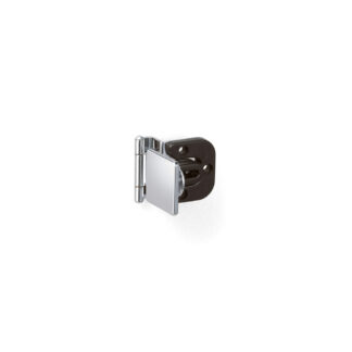 Glazen deurscharnier, half-rustend, met vergrendelingsfunctie GHC34-8CR-K, door Sugatsune / LAMP (Japan)