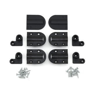 Dempingsscharnier, met omslag, zwart HG-JHM20-80BL, door Sugatsune / LAMP (Japan)