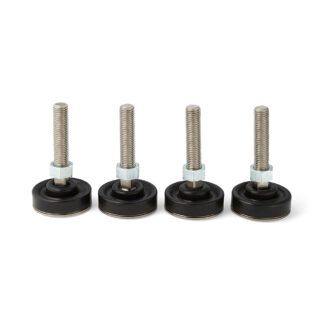 Nivelleringsglijders met demping, set van 4 MDSF80-20-100, door Sugatsune / LAMP (Japan)