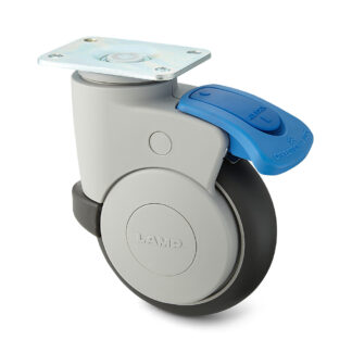 Wielwiel met dubbel remsysteem, met plaat MX-125PS, door Sugatsune / LAMP (Japan)