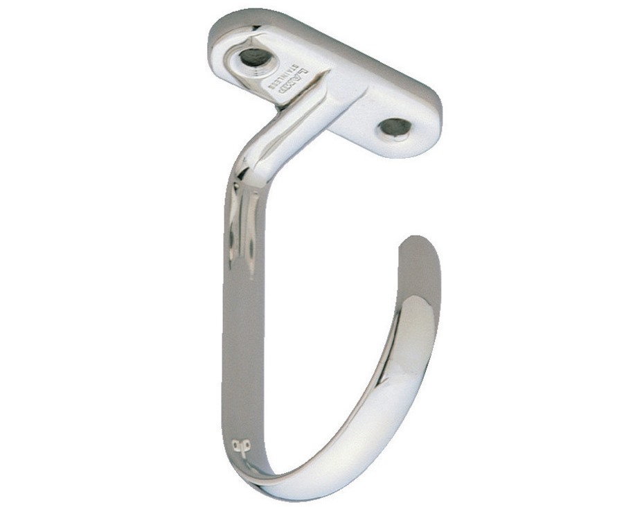Hoogwaardige universele haak voor plafond- of plankmontage, gemaakt van massief roestvrij staal, 100 mm (4"), DS-H-60. Plafondhaken voor vochtige omgevingen, buitenruimtes, scheepsbouw en nog veel meer, door Sugatsune / LAMP® (Japan) - Afbeelding 3