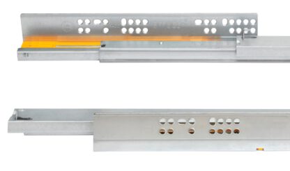 Geleider onder de vloer, draagvermogen: 30 kg (67 lbs), 250 mm (9-27/32"), uitvoering: volledig uittrekbaar met softclose, 3124005. Hoogwaardige ondervloerse uittrekinrichting voor houten lade, houten lade, houten plank en nog veel meer, van EMUCA - Afbeelding 5