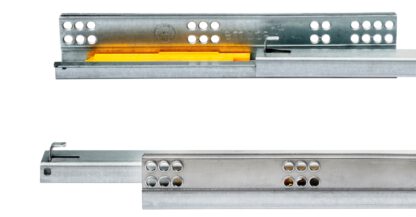 Geleiders onder de vloer, draagvermogen: 25 kg (56 lbs), 250 mm (9-27/32"), uitvoering: gedeeltelijk uittrekbaar met push-to-open, 3123005. Hoogwaardige ondervloeruittrekelementen voor houten laden, houten lades, houten planken en nog veel meer, van EMUCA - Afbeelding 4