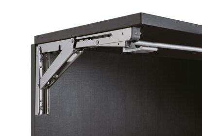 Praktische drijfstang, uitvoering: voor drie inklapbare beugels, EB-907561 en EB-907572. Eenhandige aansluithendel voor Robust Soft by ROCA en EB-DA inklapbare console, van Sugatsune / LAMP® (Japan) - Afbeelding 5
