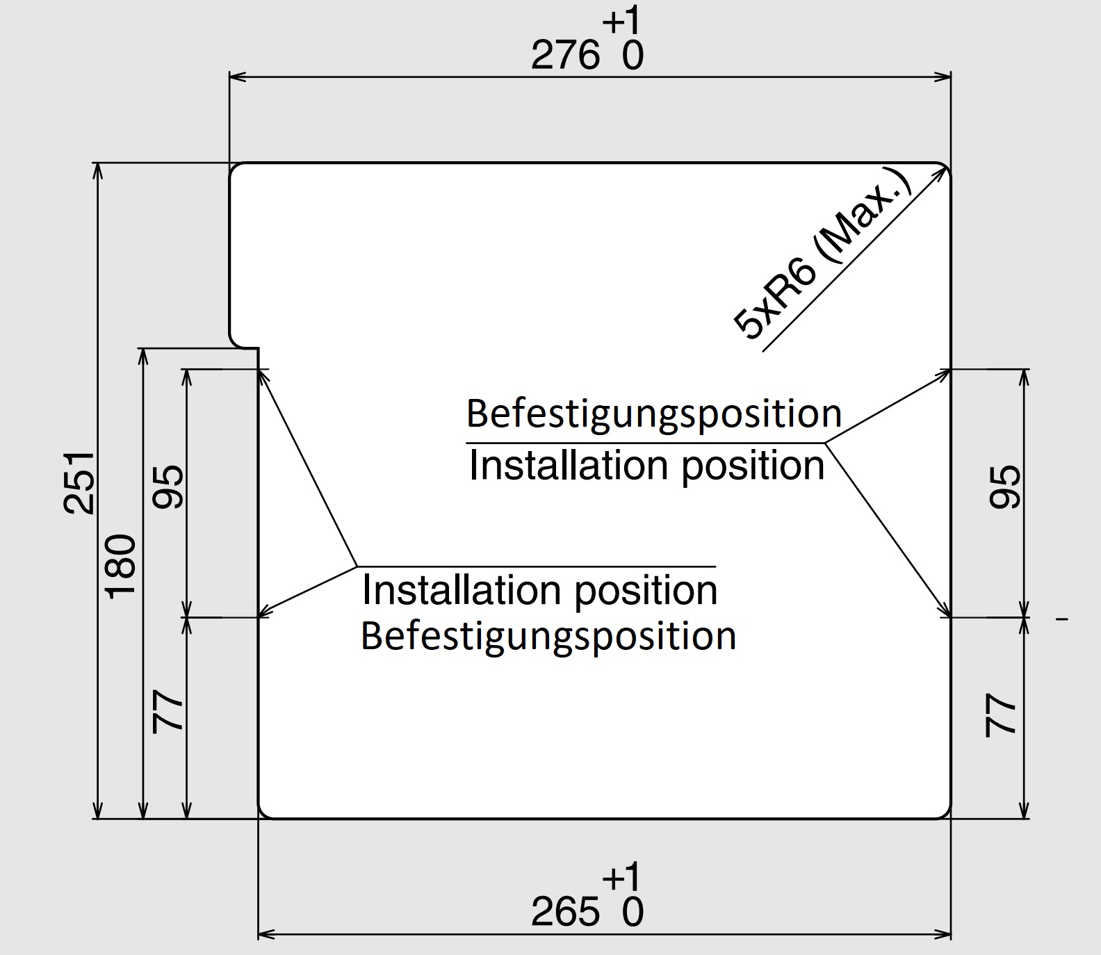 Hoogwaardige afsluitbare rechthoekige vuilklep voor verticale montage, met soft-close, gemaakt van roestvrij staal, AZ-GD230L-HL. Roestvrijstalen afvalklep met slot voor gastronomie, winkelinrichting en nog veel meer, van Sugatsune / LAMP® (Japan) - Afbeelding 6