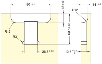 Verborgen klikhendel, oppervlak: wit, AK-60WT en AK-C60WT. Praktische veiligheidshandgreep voor jachtinterieurs, camperombouw, caravanmeubels, campers en nog veel meer, van Sugatsune / LAMP® (Japan) - Afbeelding 7
