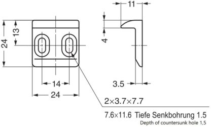 Verborgen klikhendel, oppervlak: wit, AK-60WT en AK-C60WT. Praktische veiligheidshandgreep voor jachtinterieurs, camperombouw, caravanmeubels, campers en nog veel meer, van Sugatsune / LAMP® (Japan) - Afbeelding 5