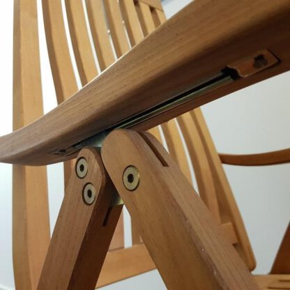 2 stuks weerbestendige pal, gemaakt van robuust staal, oppervlak: verzinkt, geel, 04.05.015-2 (04.05.015). Handgreephendel voor tuinstoel, ligstoel, ligstoel, tuinmeubilair, terrasmeubilair, tuinmeubelen en nog veel meer, door SISO Denmark - Afbeelding 2