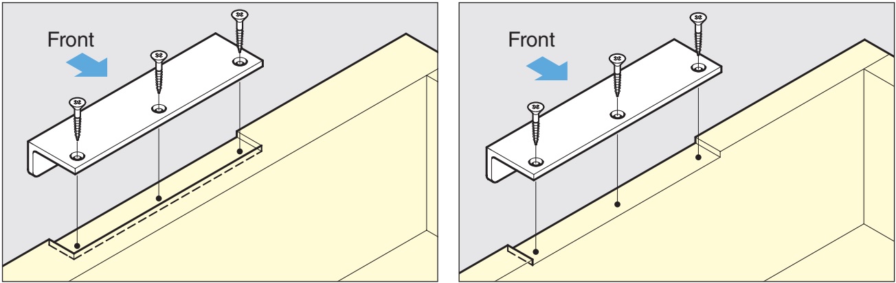 Hoogwaardige hoekgreep gemaakt van massief en robuust messing, vernikkeld, satijn mat, 90 mm (3,6") ANGU-A402. Meubelgreep ANGU-A402 voor woonkamerkast, kantoormeubilair, slaapkamermeubilair, keukenkast, door Sugatsune / LAMP® (Japan) - Afbeelding 3