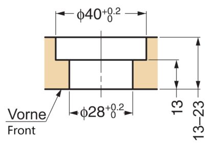 Twee-L® kliksluiting met handvatfunctie, gemaakt van roestvrij staal SUS316, ZL-2901. Hoogwaardige, solide en elegante drukknop van het fijnste roestvrij staal V4A (SUS316) voor exclusief interieurdesign, van ZweiL® / Sugatsune (Japan) - Afbeelding 3