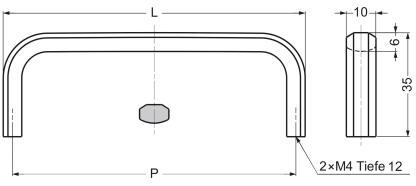 ZweiL® RVS meubelgreep, 262 mm, ZL-2001-256. Meubelgreep van het fijnste RVS V4A (SUS316) voor exclusief interieurdesign en hoogwaardige inrichting van Sugatsune / LAMP® (Japan) - Afbeelding 2