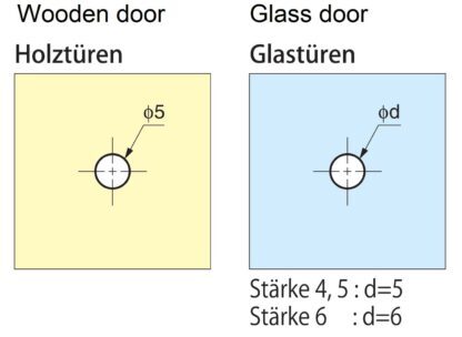 ZweiL® roestvrijstalen meubelknop, 26 mm (1,1 ") ZL-1906-28. Hoogwaardige, solide en elegante deurkrukknop voor houten deuren en glazen deuren van het fijnste roestvrij staal V4A (SUS316) voor exclusief interieurdesign en hoogwaardige faciliteiten van Sugatsune / LAMP® (Japan) - Afbeelding 3